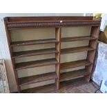 Large Oak Open Bookshelves, 164 x 153cm