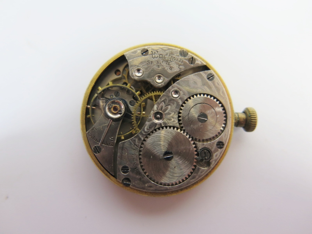 A Waltham Gent's 9ct Gold Cased Wristwatch, runs but stops - Image 3 of 3