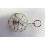 Rob. Innes London 8840 Silver Gilt Cased Key Wound Pocket Watch with chain driven fusee verge