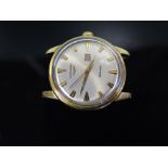 A Longines 18ct Gold Automatic Gent's Waterproof Wristwatch with date aperture _ needs attention