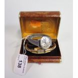 Favre-Leuba Lady's Evening Watch with manual movement in gold plated case, boxed and running and