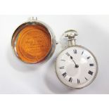 Bullingford London 7211 Silver Pair Cased Pocket Watch with chain driven fusee verge movement _