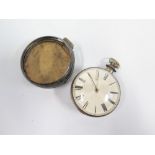 William Richardson Brampton 2363 Silver Pair Cased Pocket Watch with chain driven fusee verge