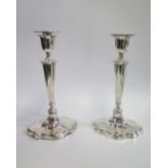 A Pair of Victorian Loaded Silver Candlesticks, Sheffield 1899, Eyre & Co. Ltd., 29cm