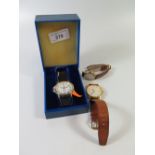 TISSOT SEASTAR QUARTZ GENT'S WRISTWATCH AND TWO OTHERS