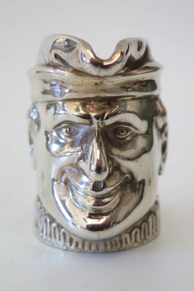 A Dutch Silver Mask Jug Creamer, 6cm, 74g - Image 2 of 2