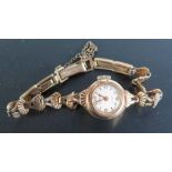 Rotary Lady's 9ct Gold Dress Watch, running