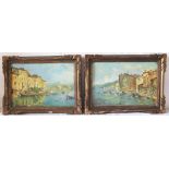 C. Ravol, Pair of Southern France Coastal Scenes, oils on board, 34 x 23 cm, framed