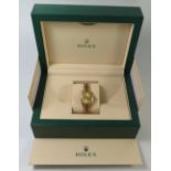 A Rolex 18ct Gold Lady's Oyster Perpetual Datejust Wristwatch, with boxes