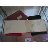 Autograph Albums including signatures of Tommy Cooper, Morecombe & Wise, Sid James, Yana, Petula