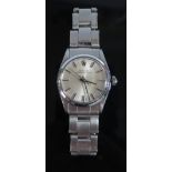 A Rolex Oyster Perpetual Steel Cased Wristwatch, dial 19mm, running