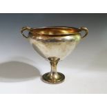 A George V Silver Gilt Cup with twin dragon mask handles, Chester 1910, George Nathan & Ridley