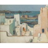 Jules-Louis MORETEAU (1886-1956), titled verso 'Les Terrasses et L'archipel, Mogador, Maroc' 1927,