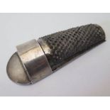 A Continental .845 Silver Nutmeg Grater, 95mm