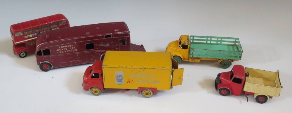 A Collection of Dinky Die Cast Vehicles including Heinz van