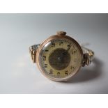 A 9ct Gold Lady's Wristwatch, running