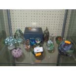 MDINA GLASS PAPERWEIGHT AND OTHERS