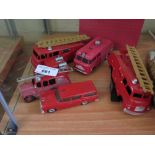 COLLECTION OF DINKY FIRE ENGINES AND CARS