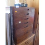 WALNUT NEST OF DRAWERS