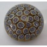 A Glass Millefiori Paperweight