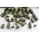 A Selection of Dinky Military Vehicles, unboxed