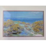 John Barangwyth King (1864-1939), Gorse in bloom, Mounts Bay Shore 1912, signed and titled verso,