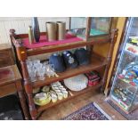 Victorian Mahogany Three Tier Buffet, 117(l) x 109(h) x 48(d) cm