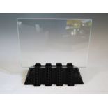 A Modern Lalique Glass Photograph Frame, 18 cm (w) x 16.5cm (h), boxed