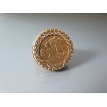 1909 Half Sovereign Ring