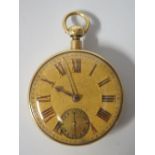 A Fine Rundell, Bridge & Rundell 18ct Gold Cased Open Dial Hour Repeater Pocket Watch with chain