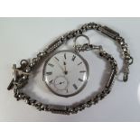 A Victorian Silver Cased Pocket with chain driven fusee movement signed Bacon Chertsey 36531, London