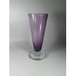 An Amethyst Glass Vase, 30cm