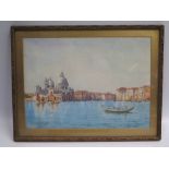 FRED. R. FITZGERALD, VENETIAN SCENE, WATERCOLOUR