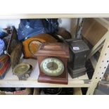 WESTMINSTER CHIMING AND OTHER MANTLE CLOCKS AND BAG OF PARTS