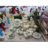 CROWN STAFFORDSHIRE AND OTHER TEA WARE, PORTMEIRION COFFEE SET ETC