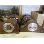 SIX MANTLE CLOCKS WITH WESTIMNSTER CHIMES