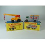 Matchbox MB 11 11c, boxed _ near mint, box mint AND 11d Mercedes Scaffolding Truck, boxed _ Mint,