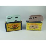 Matchbox MB 23 23a Berkeley Cavalier Caravan MW, boxed_ slight paint loss, box badly scuffed AND 23c