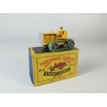 Matchbox MB 8a Caterpillar Tractor in yellow, boxed _ near mint, box a little creased