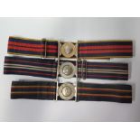 Three British Army Belts with Buckles: The Royal Logistics Corps, R.A.S.C. and REME