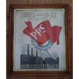 Polish Poster: PPS 1892-1952 60 LAT WALKI, framed and glazed, 58 x 48 cm Mould spores