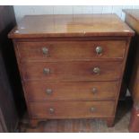 A Georgian Mahogany Bachelor's Chest