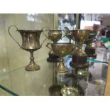 Four Silver Presentation Cups, 235g