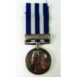 Victorian Egypt Medal 1882 with Suakin 1885 Bar, engraved to 5729 PTE. H. A. BLAGG M.S. CORPS