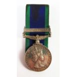 Elizabeth II General Service Medal with Northern Ireland Bar, engraved to 25101836 PTE C L HARPER