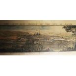 The South West Prospect of The City of Exeter, tinted engraving by Saml. & Nath. Buck 1738, 84 x