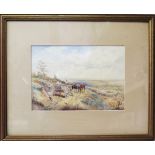 Myles Birket Foster, Hambledon Surrey, watercolour, 27 x 18.5 cm, framed and glazed