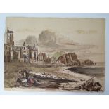 Teignmouth July 8th 1835, watercolour, print of Teignmouth and other prints