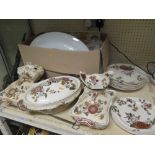 George Jones Part Dinner Service, meat platter etc