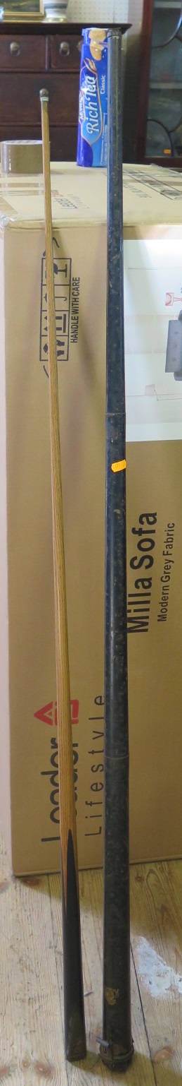 An Antique Thurston & Co. Ltd. Single Piece Billiard Cue (with the Royal and Prince of Wales